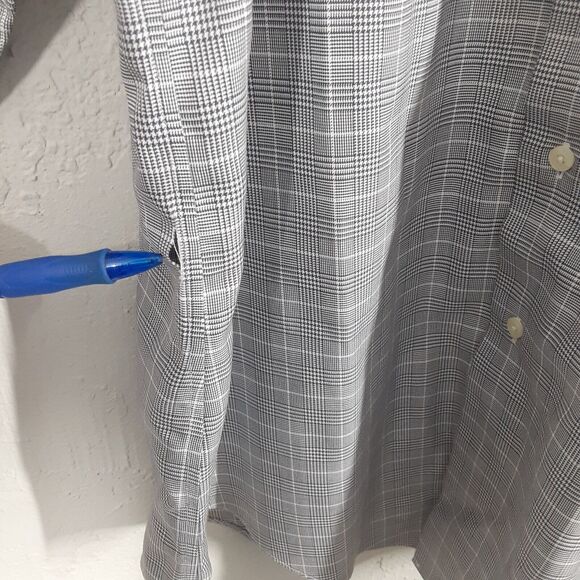 Brooks Brothers MAKERS 1818 Adult Mens Large Gray Long Sleeve Button Up Shirt - Picture 5 of 11